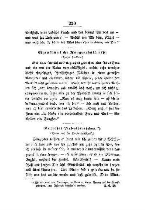 Eigenthümliche Rangverhältnisse
