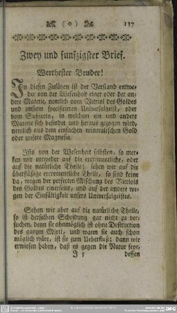 Zwey und funfzigster Brief