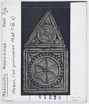 Mazerolles: Klosterkirche, Rosette (Ende 7. Jhd.)