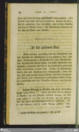 In der goldenen Aue