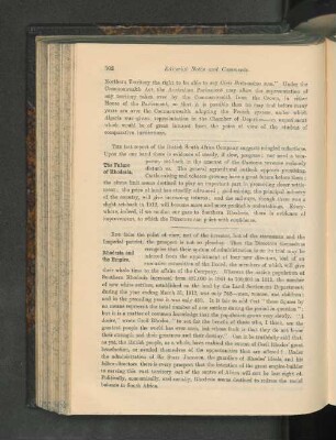 Rhodesia and the Empire.