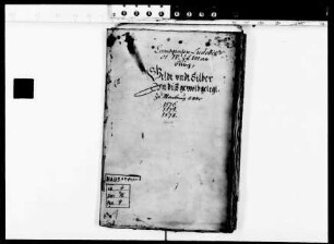 Verzeichnisse des Geldes und des Silbers des Landgrafen Ludwig IV. (in Pergament-Umschlag)