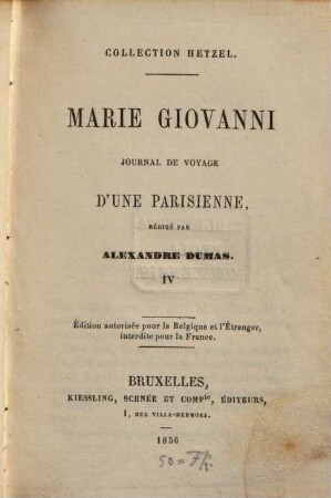 Marie Giovanni : Journal de voyage d'une Parisienne. 4