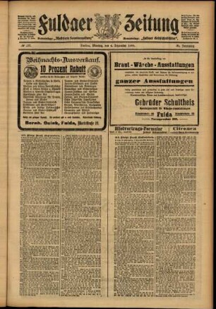 Zweite Ausgabe vom Montag, den 04. Dezember 1905.