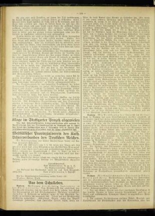 Westfälischer Provinzialverein des Kath. Lehrerverbandes des Deutschen Reiches