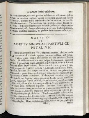 Casus CV. - Casus CXV.