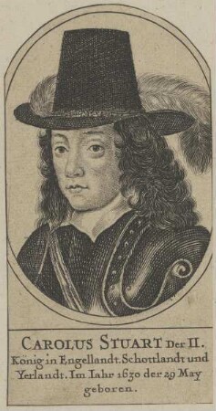 Bildnis des Carolus Stuart II., König von England