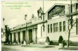 Ansicht des österreichischen Pavillons auf der Internationalen Ausstellung 1906 in Mailand