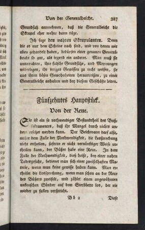 387-405, Fünfzehntes Hauptstück. Von der Reue.