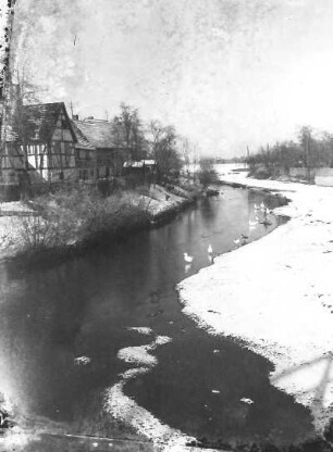 Benndorf. Bauernhäuser an der Wyhra