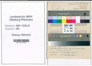 Entnazifizierung Heinrich Drerup , geb. 23.08.1908 (Dozent)