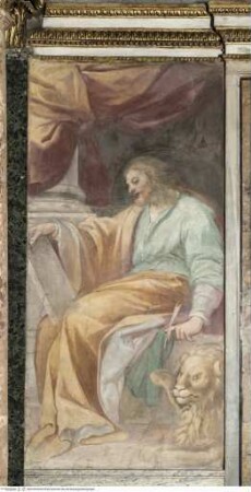 Freskenzyklus zum Leben des heiligen Papst Anicetus, Der Evangelist Markus