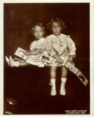 Otto und Adelheid von Österreich als Kinder
