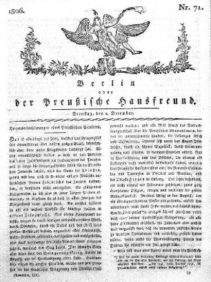 Nr. 71., 2. December 1806
