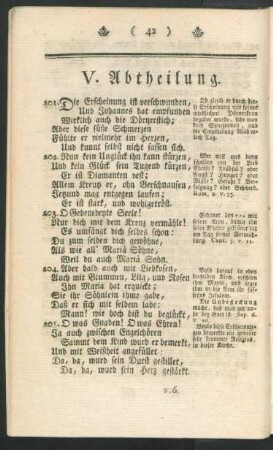 V. Abtheilung.