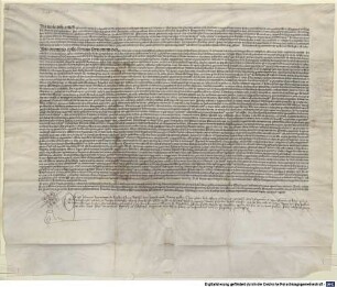 Verkündigung der Bulle "Summi apostolatus ministerio" (Rom, 1487.10.01.) : Blaubeuren, 1487.11.21