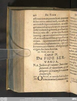 Caput IV. De Fide Servandâ.
