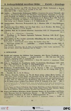 Genealogie (Nr.692 - 696)