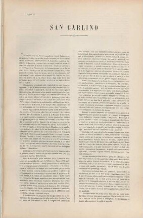 Tavola IX. San Carlino