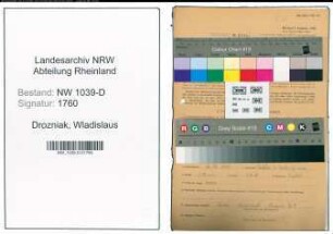 Entnazifizierung Wladislaus Drozniak , geb. 26.10.1910 (Bergmann)
