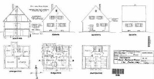 Crailsheim: Neues Bahnwärterhaus Posten 156 Nebengeb.