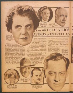 Los artistas viejos están desplazando a los astros y estrellas del cinematógrafo