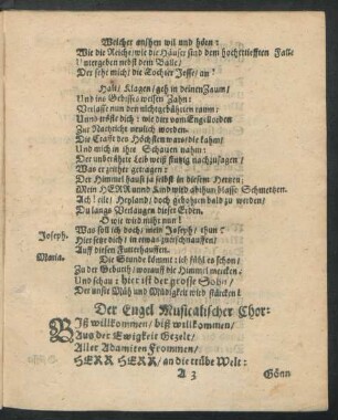 Der Engel Musicalischer Chor: