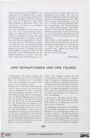 2: Drei Behauptungen und ihre Folgen