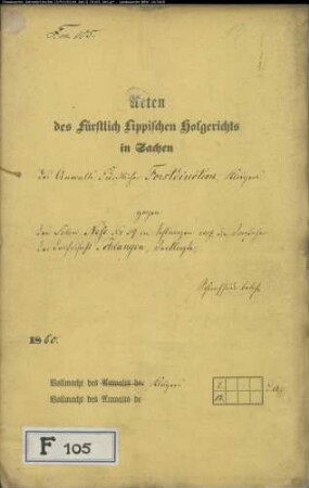 Forstdirektion gegen Nese Nr. 39 zu Schlangen, Vorsteher zu Schlangen - Schafhude