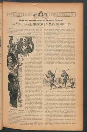 La vuelta al mundo en más de 80 días - (Continuación) : Folletines infantiles - Viajes muy extraordinarios de Saturnino Farandoul
