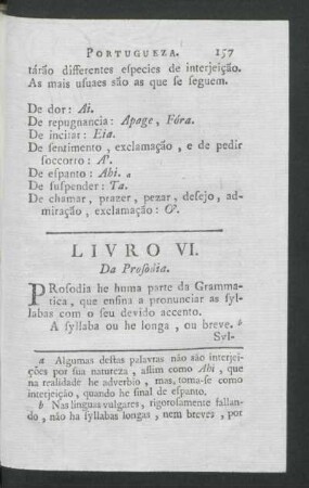 Livro VI. - Da Prosodia.