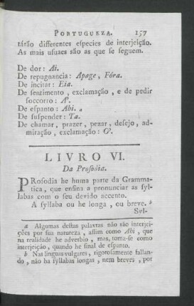 Livro VI. - Da Prosodia.