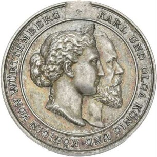 Karl-Olga-Medaille von Karl Schwenzer für Verdienste um das Rote Kreuz o.J. (verliehen von 1889 bis 1916)