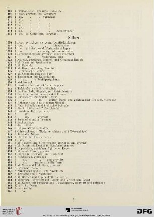 Silber (Nr. 1116-1175)