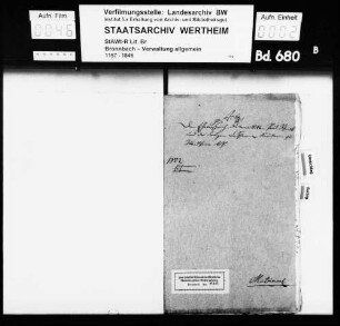 Eheverspruch des verwitweten Paul Schmidt und der ledigen Catharina Kneuckerin zu Wenkheim