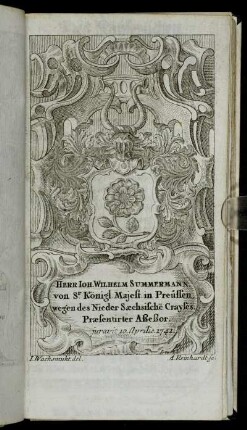 Herr Ioh. Wilhelm Summermann,[...]