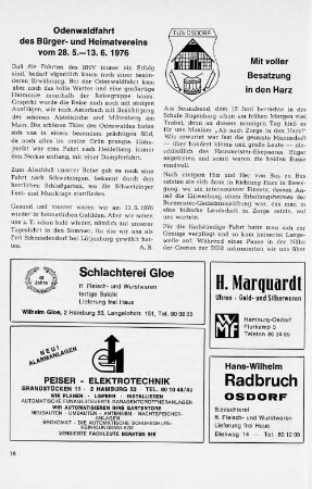 Mit voller Besatzung in den Harz