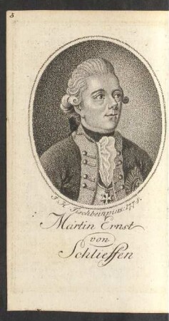 [Kupferstich] 5 Martin Ernst von Schlieffen