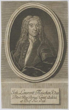 Bildnis des Joh. Laurent. Fleischer