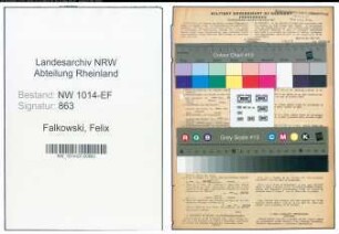 Entnazifizierung Felix Falkowski , geb. 09.03.1899 (Arbeiter)