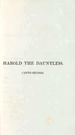 Harold the Dauntless. Canto Second