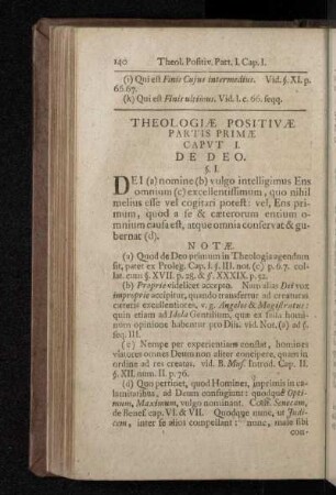 Theologiæ Positivæ Partis Primæ