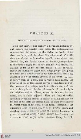 Chapter X: Scenery of the Nile – Day and night