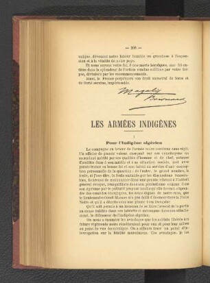 Les Armées Indigènes.
