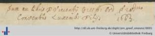 [Provenienz]: Greef, Vinzenz