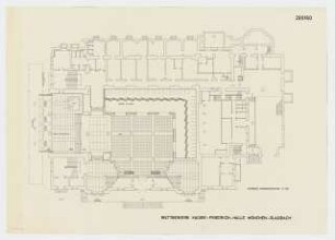 Kaiser-Friedrich-Halle, Mönchengladbach Wettbewerb: Grundriss EG 1:100