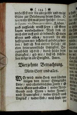 Vierzehnte Betrachtung