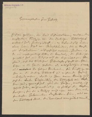Brief an Jacob Grimm : 01.08.1833-20.11.1833