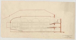 Thiersch, Friedrich von; Frankfurt / Main (Hessen); Festhalle - Längsschnitt