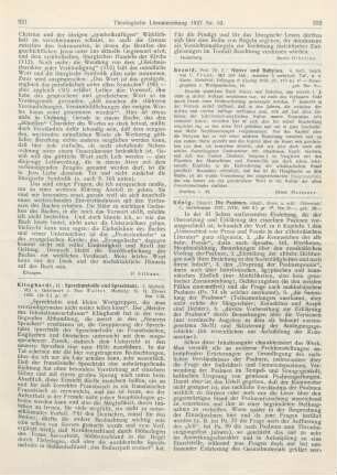 222-224 [Rezension] König, Eduard, Die Psalmen, eingel., übers. u. erkl